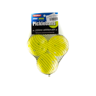 Tourna Strike Indoor Pickleballs - 3 Pack - Optic Yellow
