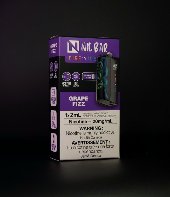 Nic Bar Fire n' Ice - Grape Fizz