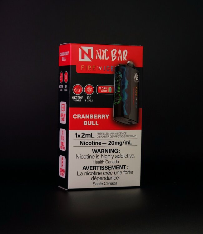 Nic Bar Fire n' Ice - Cranberry Bull