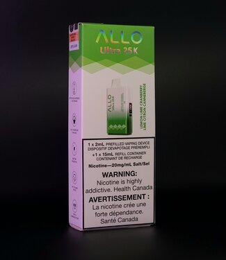 Allo Ultra 25k Lemon Lime Cranberry