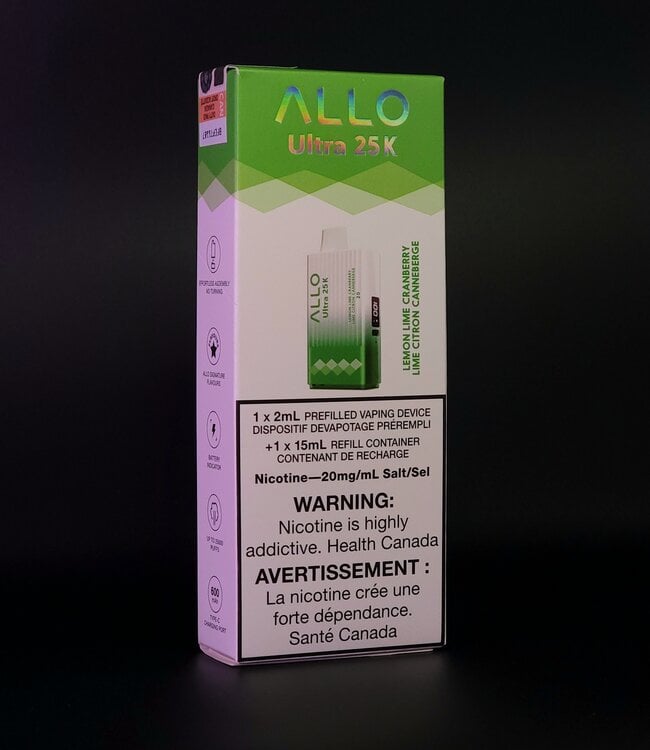 Allo Ultra 25K - Lemon Lime Cranberry