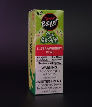 Flavour Beast Gushin Sour Strawberry Kiwi