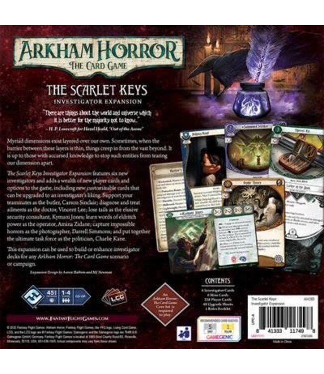 ARKHAM HORROR LCG: THE SCARLET KEYS INVESTIGATOR EXPANSION (EN)