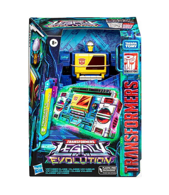 Transformers Legacy Evolution Voyager Twincast and Autobot Rewind