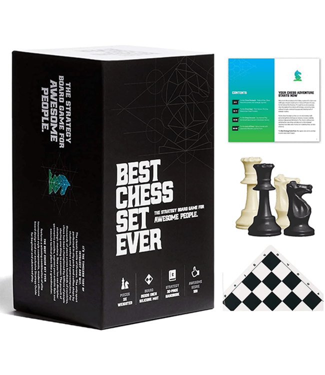 BEST CHESS SET EVER XL (BLACK AND GREEN REVERSIBLE) (EN)