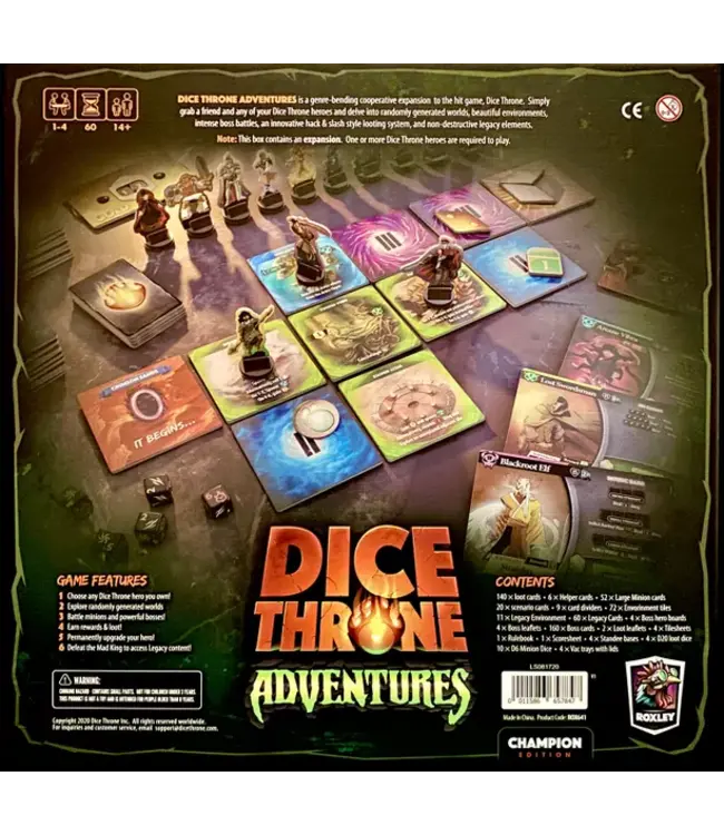 Dice Throne Adventure (EN) Board Game Le Maitre du Jeu Verdun Le