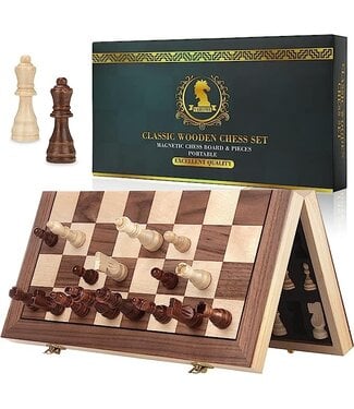 classic wooden chess set