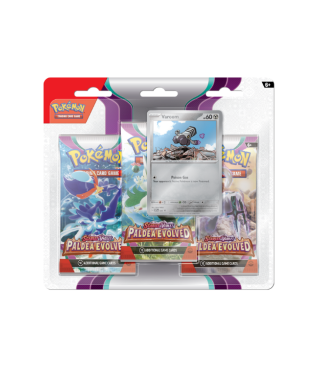 POKEMON: PALDEA EVOLVED - 3PK BLISTER - VAROOM (EN)