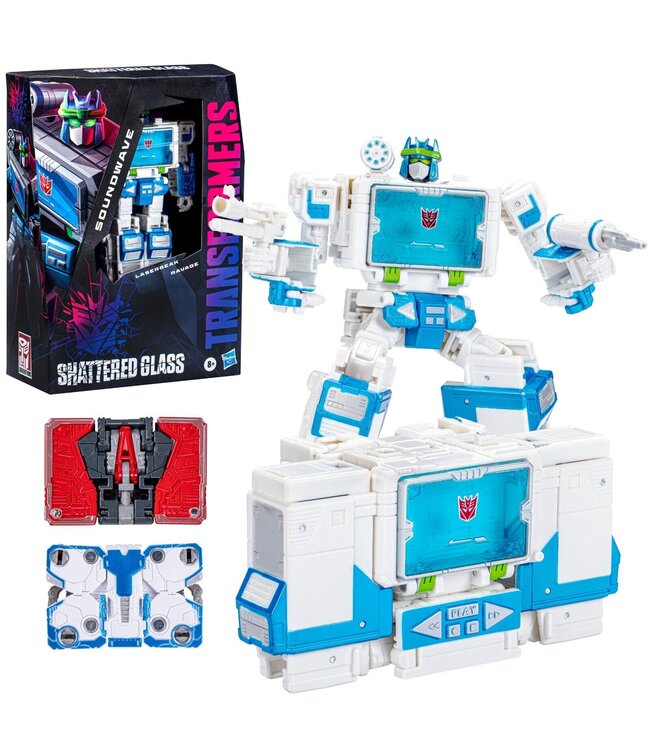 TRANSFORMER - SHATTERED GLASS : SOUNDWAVE WITH LASERBEAK AND RAVAGE