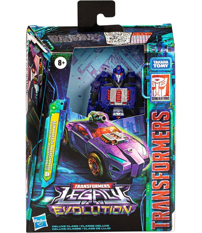 Transformers Legacy Evolution: Action Figure Shadow Striker Cyberverse (14 Cm) Convertibile In Auto Sportiva