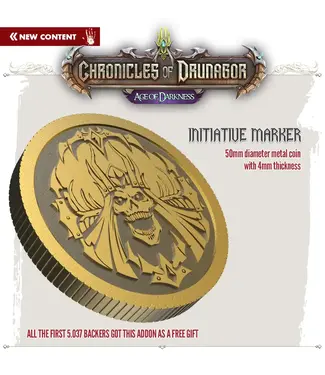 CHRONICLES OF DRUNAGOR : AGES OF DARKNESS  -  METAL INITIATIVE MARKER