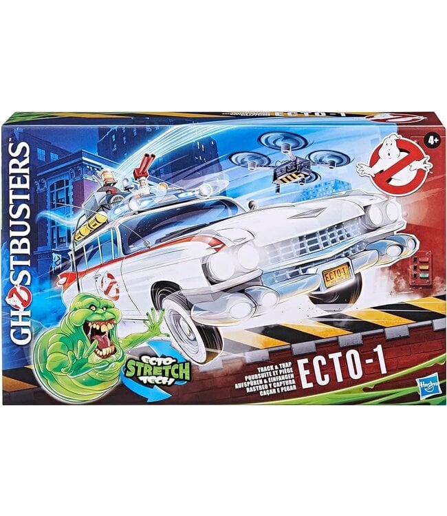 Ghostbusters Track & Trap Ecto-1 Toy Car & Fright Features Ecto-Stretch Tech Slimer (ML)