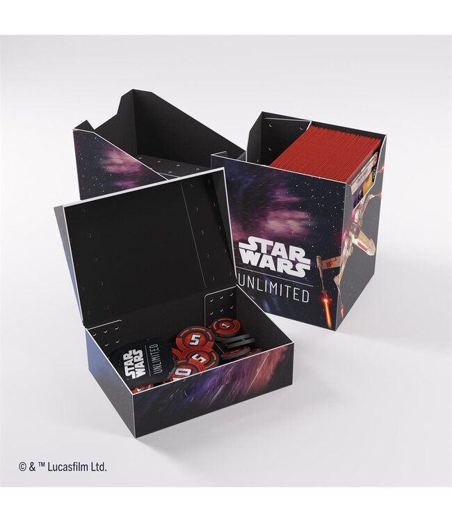 STAR WARS UNLIMITED  -  GAMEGENIC  -  BOÎTE POUR DECK EN PLASTIQUE - X-WIMG (60) (ML)