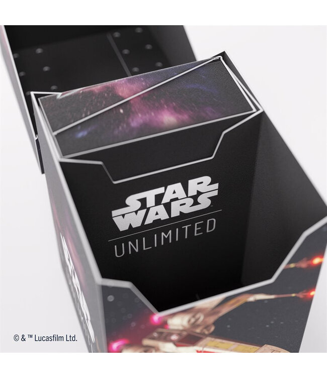 STAR WARS UNLIMITED  -  GAMEGENIC  -  BOÎTE POUR DECK EN PLASTIQUE - X-WIMG (60) (ML)