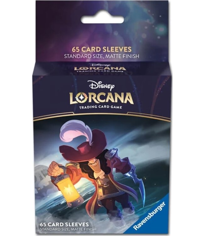 DISNEY LORCANA  -  THE FIRST CHAPTER  -  STANDARD SIZE SLEEVES - CAPTAIN HOOK (65) - MAT