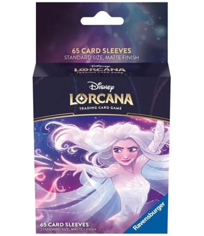 DISNEY LORCANA  -  LE PREMIER CHAPITRE  -  POCHETTES TAILLE STANDARD- ELSA (65) - MAT