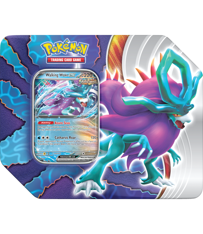 POKÉMON  -  SCARLET AND VIOLET  -  PARADOX CLASH - WALKING WAKE EX TIN (EN)