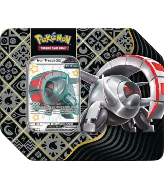 POKÉMON  -  SCARLET AND VIOLET  -  PALDEAN FATES - SHINY IRON TREADS EX TIN (EN)