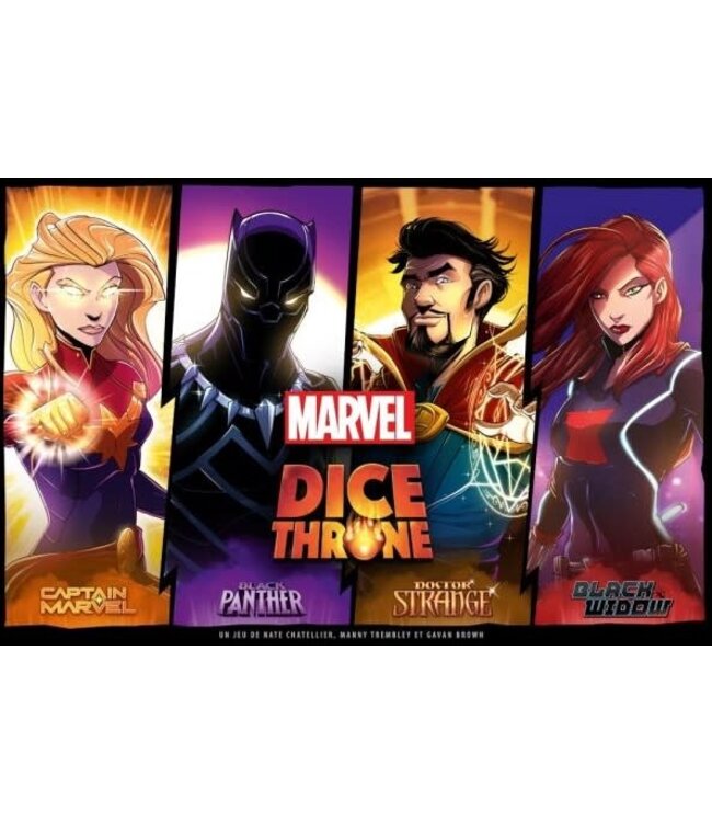 DICE THRONE  -  MARVEL  -  BLACK WIDOW VS DOCTOR STRANGE VS CAPTAIN MARVEL VS BLACK PANTHER (FR)