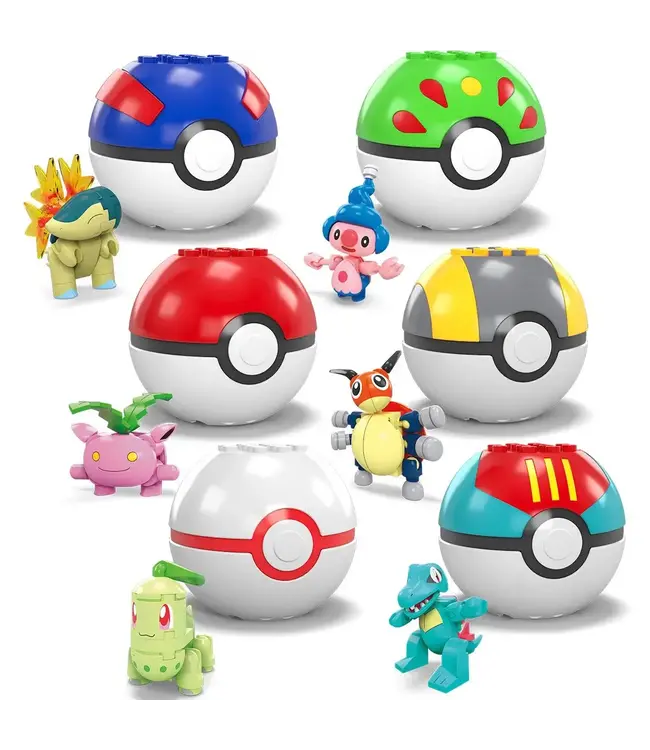 MEGA CONSTRUCTRUX POKEMON GENERATIONS COLLECTOR BALL ASST