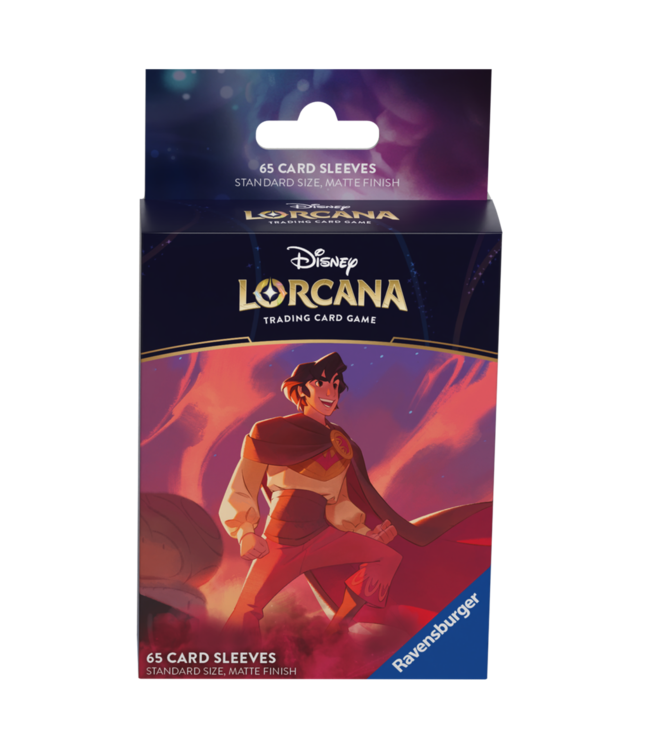 Disney Lorcana : 65 Card Sleeves Matte Finish  - Aladdin