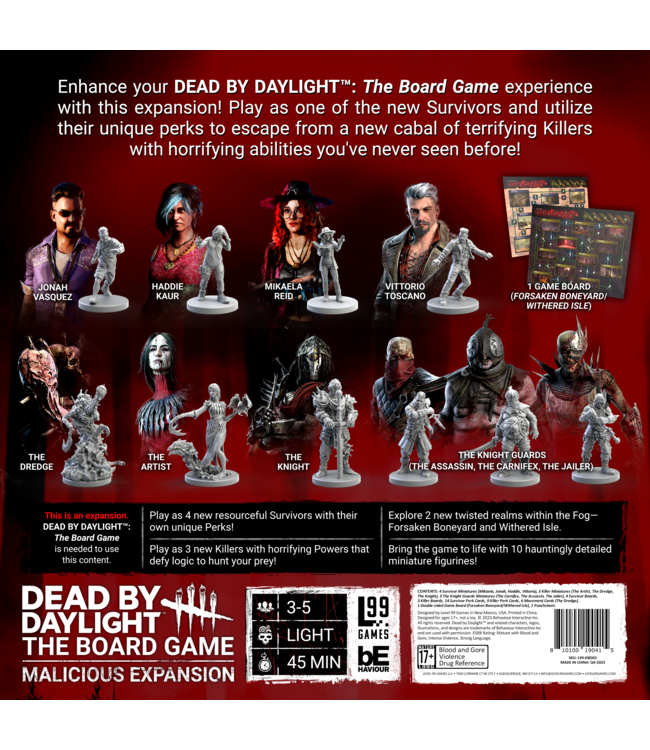 DEAD BY DAYLIGHT THE BOARD GAME MALICIOUS EXP