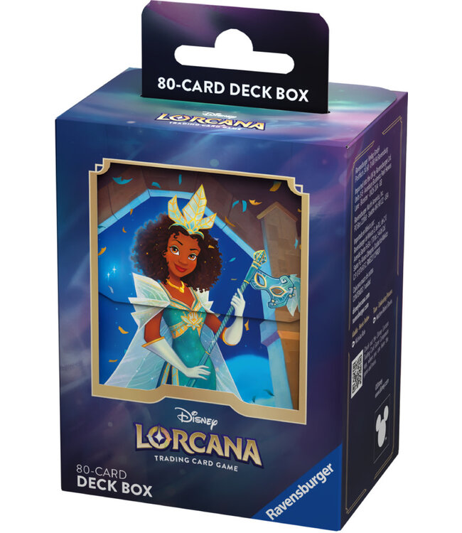 DISNEY LORCANA  -  CIEL SCINTILLANT  -  BOÎTE DE PLASTIQUE POUR DECK - TIANA (ML)