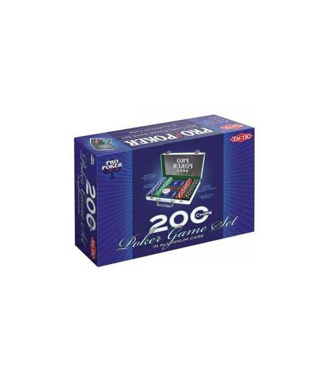 POKER SET  -  PRO POKER - 200 CHIPS POKER GAME SET IN ALUMINIUM CASE (EN)