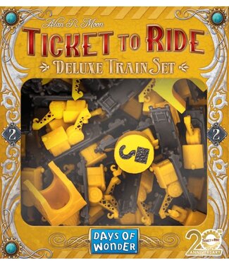 TICKET TO RIDE  # 2  -  20TH ANNIVERSARY DELUXE TRAIN SET - YELLOW (ML)