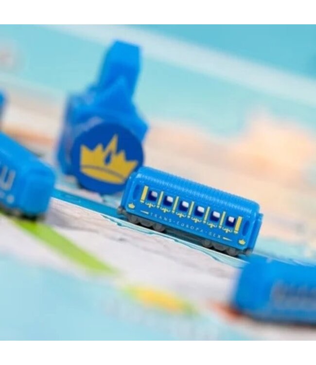 TICKET TO RIDE  # 6  -  COFFRET DE TRAIN DE LUXE 20E ANNIVERSAIRE - BLEU (ML)