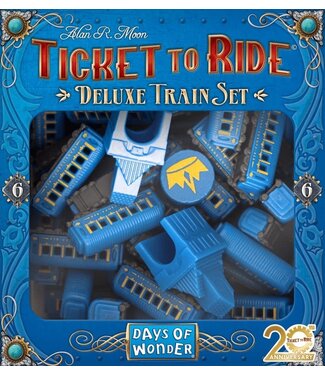 TICKET TO RIDE  # 6  -  COFFRET DE TRAIN DE LUXE 20E ANNIVERSAIRE - BLEU (ML)