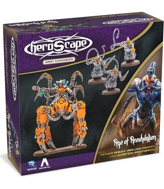 HEROSCAPE  -  AGE OF ANNIHILATION  -  REVNA'S REBUKE: IRON LICH VISCEROT AND NECROTECH WRAITHRIDERS - ARMY EXPANSION