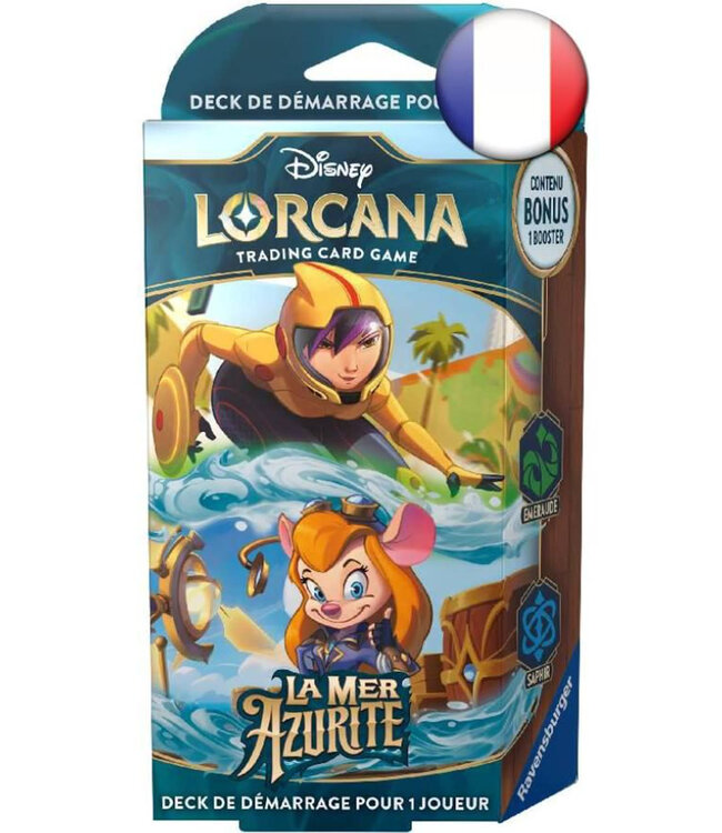 Disney Lorcana: Azurite Sea - Starter Deck - Emerald & Sapphire (FR)