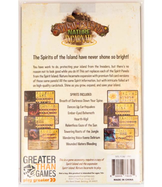 SPIRIT ISLAND NATURE INCARNATE FOIL PANELS