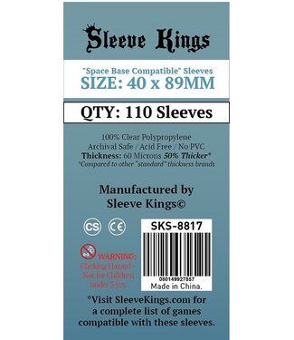 SK 'SPACE BASE COMPATIBLE' SLEEVES 40MMX89MM 110CT