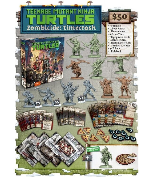 ZOMBICIDE - TEENAGE MUTANT NINJA TURTLES : TIMECRASH - EXPANSION (EN)