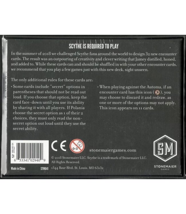 SCYTHE  -  ENCOUNTERS (EN)