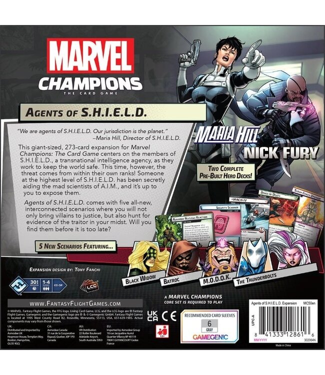 MARVEL CHAMPIONS : THE CARD GAME  -  AGENTS OF S.H.I.E.L.D - EXPANSION (EN)