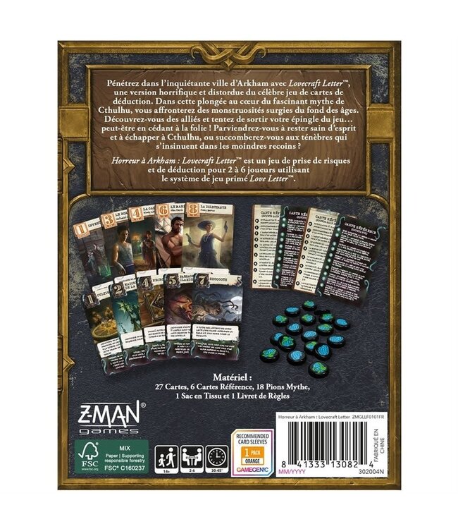 HORREUR À ARKHAM  -  LOVE LETTER SYSTEM  -  LOVECRAFT LETTER (FR)