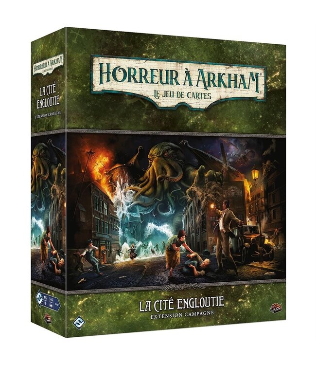 HORREUR À ARKHAM : LE JEU DE CARTES  -  LA CITÉ ENGLOUTIE  -  EXTENSION CAMPAGNE (FR)