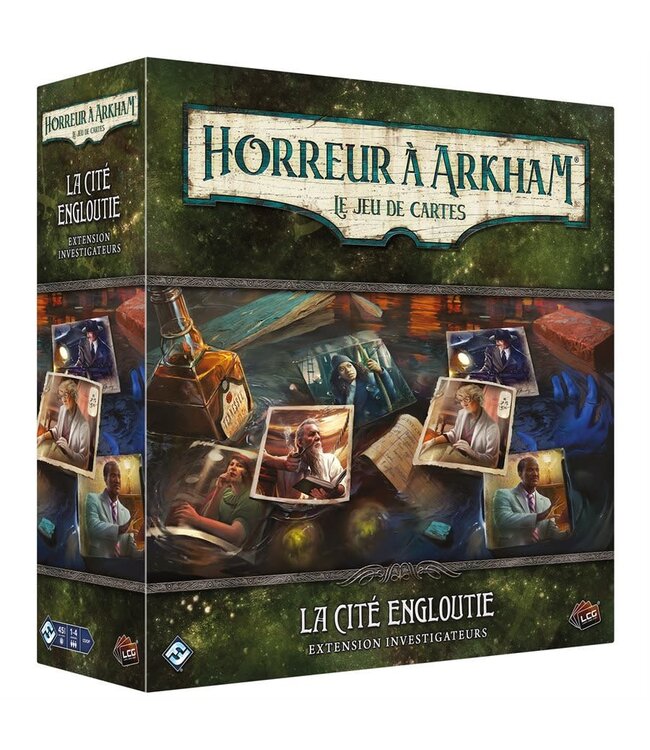 HORREUR À ARKHAM : LE JEU DE CARTES  -  LA CITÉ ENGLOUTIE  -  EXTENSION INVESTIGATEURS (FR)
