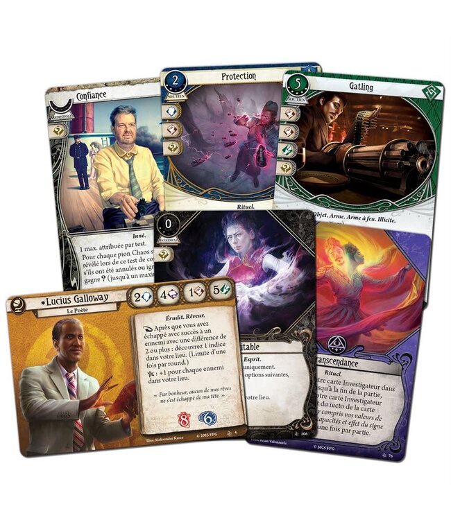 HORREUR À ARKHAM : LE JEU DE CARTES  -  LA CITÉ ENGLOUTIE  -  EXTENSION INVESTIGATEURS (FR)