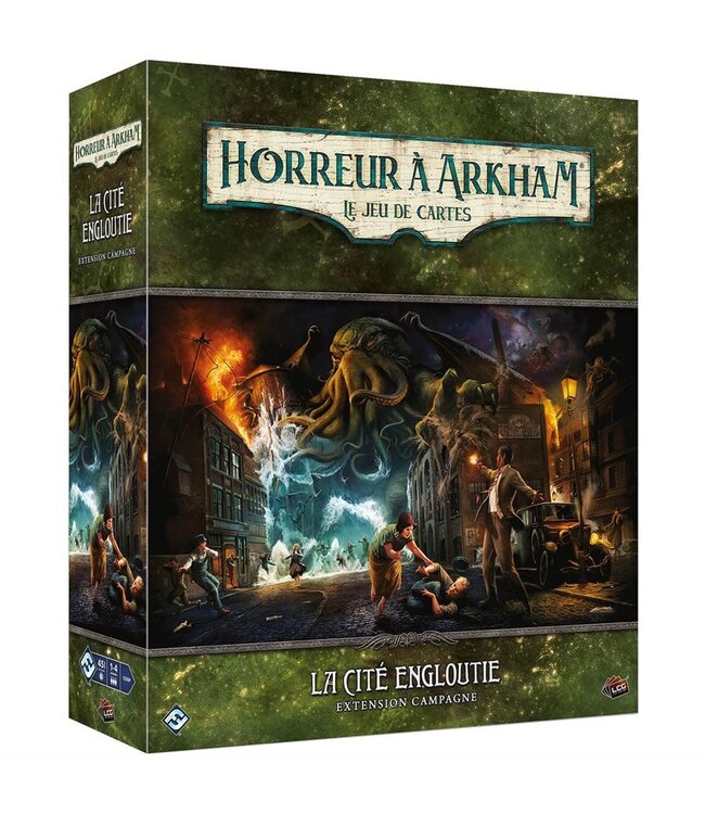 HORREUR À ARKHAM : LE JEU DE CARTES  -  LA CITÉ ENGLOUTIE  -  EXTENSION CAMPAGNE (FR)