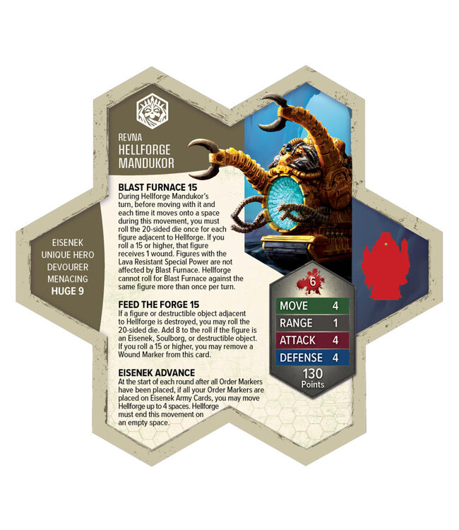 HEROSCAPE  -  AGE OF ANNIHILATION  -  RISING TIDE: HELLFORGE MANDUKOR - ARMY EXPANSION (EN)
