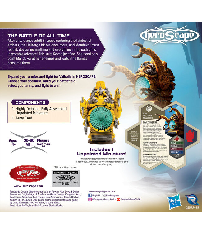 HEROSCAPE  -  AGE OF ANNIHILATION  -  RISING TIDE: HELLFORGE MANDUKOR - ARMY EXPANSION (EN)