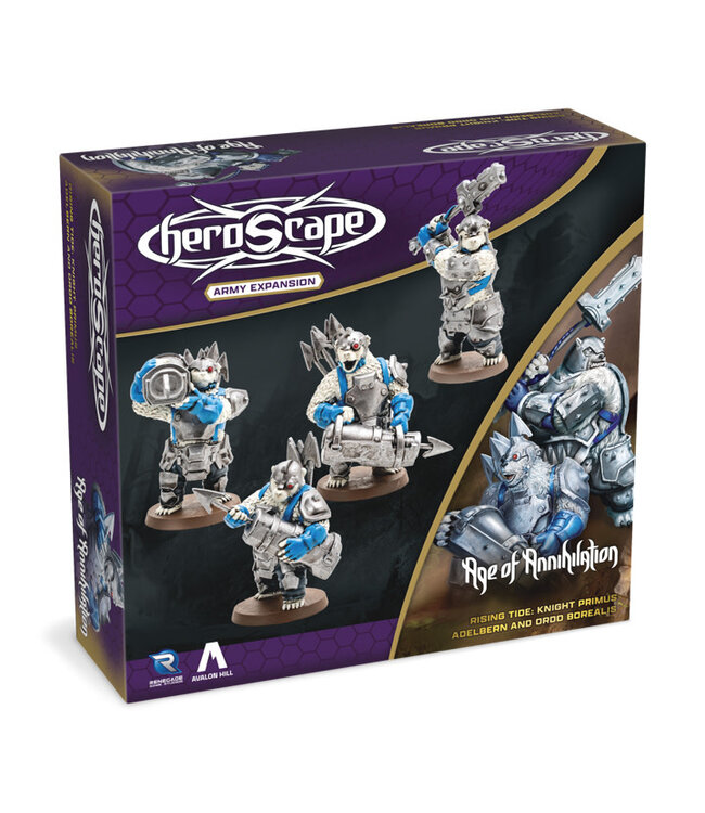 HEROSCAPE  -  AGE OF ANNIHILATION  -  RISING TIDE: KNIGHT PRIMUS ADELBERN AND ORDO BOREALIS - ARMY EXPANSION (EN)