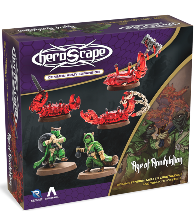 HEROSCAPE - MOLTEN CRUSTACEANS AND TANUKI - TRICKSTERS ARMY EXPANSION (EN)