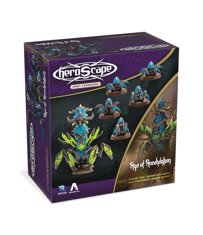 HEROSCAPE: RISING TIDE QUEEN MALADRIX AND FESTERING HONOR GUARD ARMY - EXPANSION