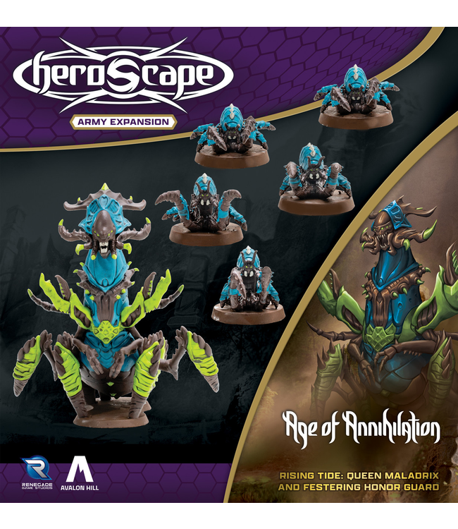 HEROSCAPE: RISING TIDE QUEEN MALADRIX AND FESTERING HONOR GUARD ARMY - EXPANSION