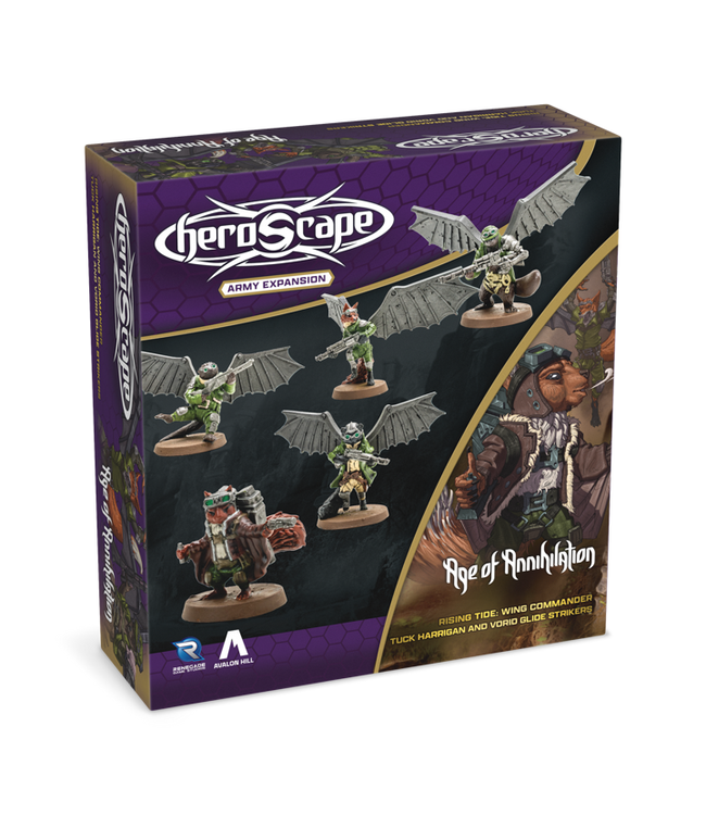 HEROSCAPE: RISING TIDE WING COMMANDER TUCK HARRIGAN AND VORID GLIDESTRIKERS ARMY - EXPANSION